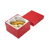 Caja Lino Cuadrada Alta para Brazalete-Reloj