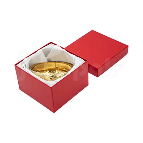 Caja Lino Cuadrada Alta para Brazalete-Reloj