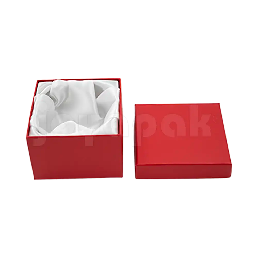 Caja Lino Cuadrada Alta para Brazalete-Reloj