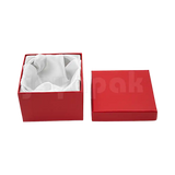 Caja Lino Cuadrada Alta para Brazalete-Reloj
