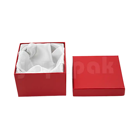 Caja Lino Cuadrada Alta para Brazalete-Reloj