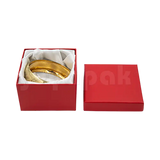Caja Lino Cuadrada Alta para Brazalete-Reloj