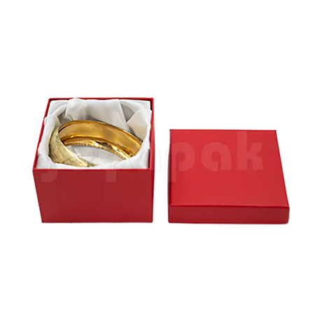 Caja Lino Cuadrada Alta para Brazalete-Reloj