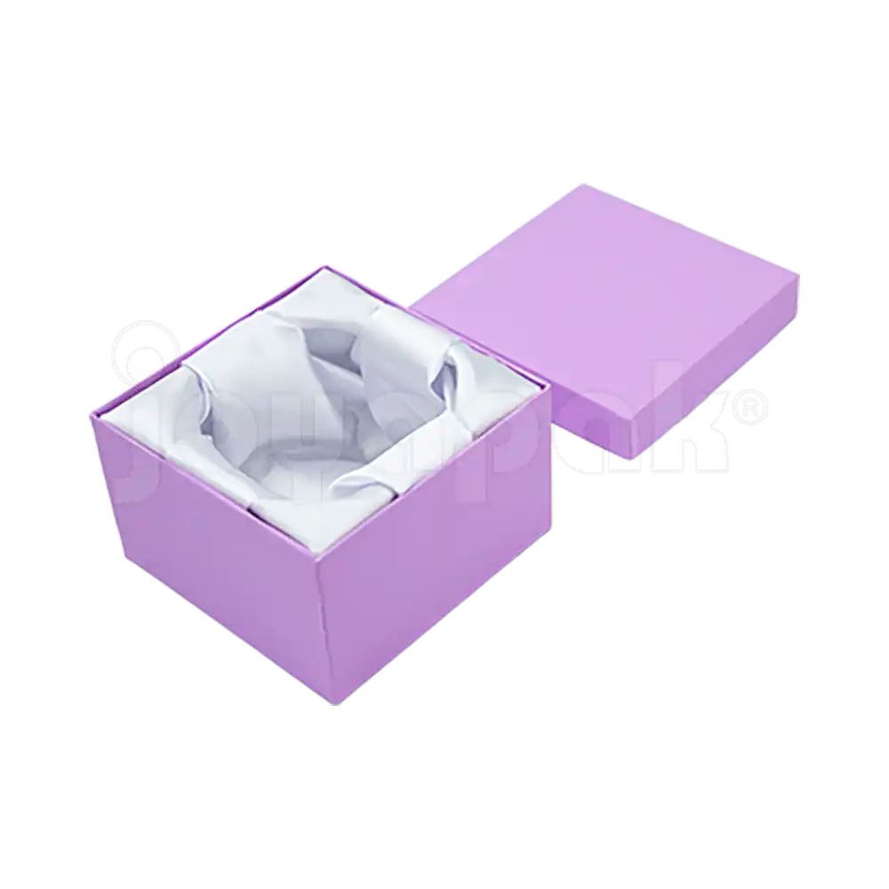 Caja Lino Cuadrada Alta para Brazalete-Reloj
