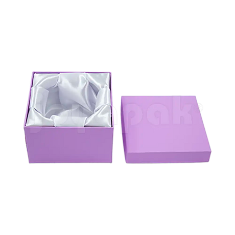 Caja Lino Cuadrada Alta para Brazalete-Reloj