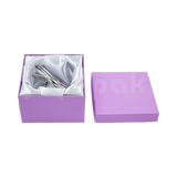 Caja Lino Cuadrada Alta para Brazalete-Reloj