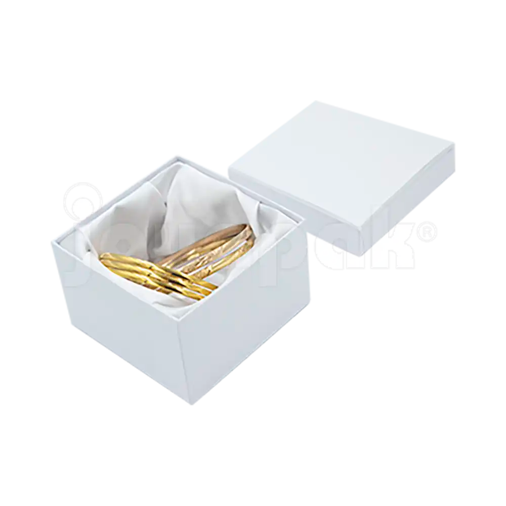Caja Lino Cuadrada Alta para Brazalete-Reloj