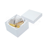 Caja Lino Cuadrada Alta para Brazalete-Reloj