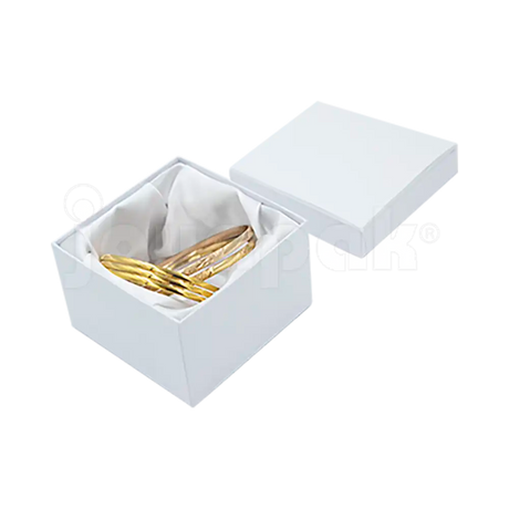 Caja Lino Cuadrada Alta para Brazalete-Reloj