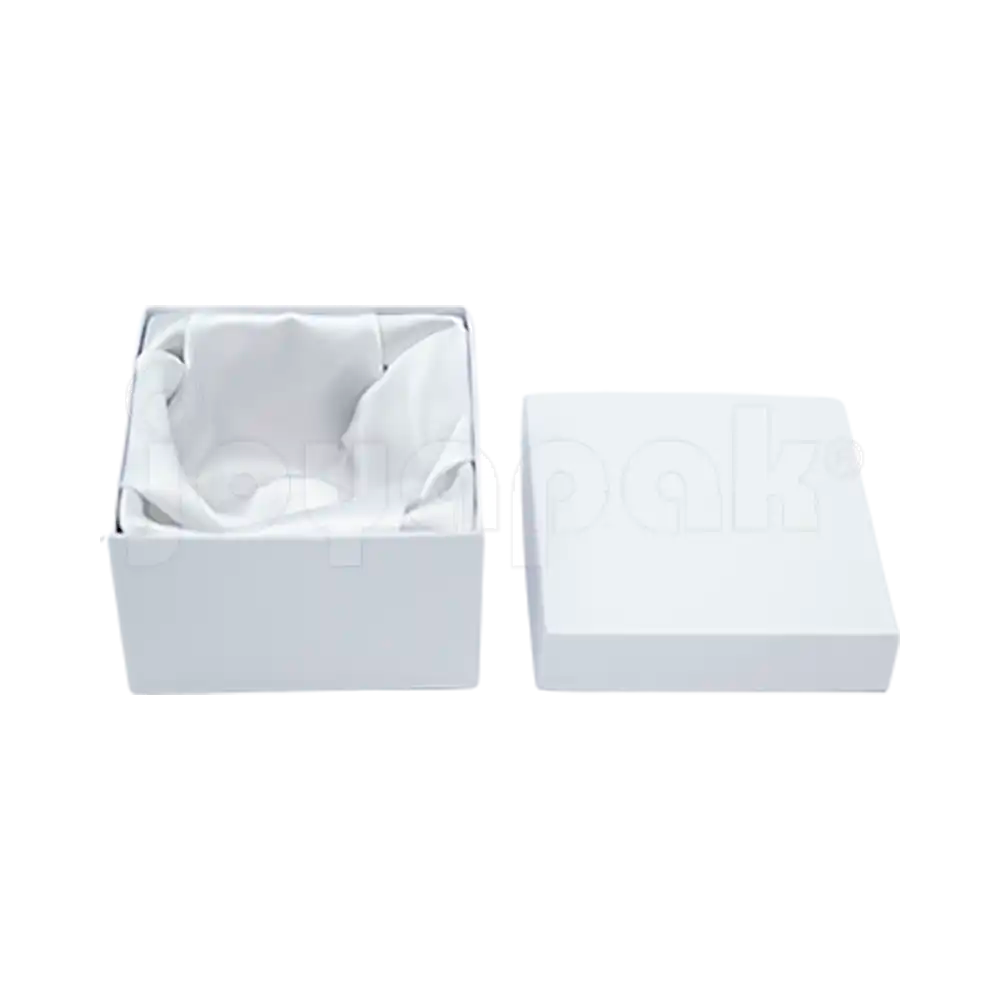 Caja Lino Cuadrada Alta para Brazalete-Reloj