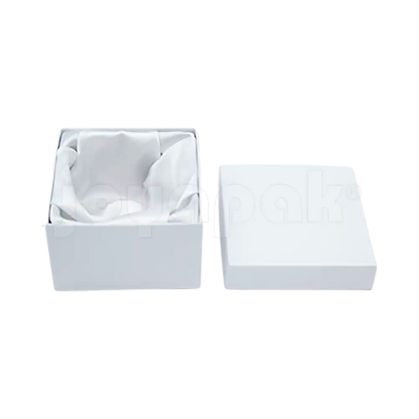 Caja Lino Cuadrada Alta para Brazalete-Reloj