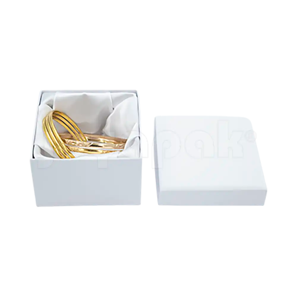 Caja Lino Cuadrada Alta para Brazalete-Reloj