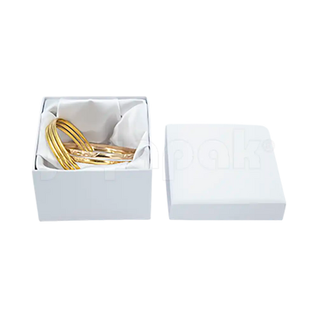 Caja Lino Cuadrada Alta para Brazalete-Reloj