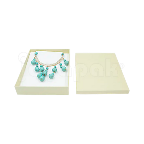 Caja Lino para Collar Extra Grande