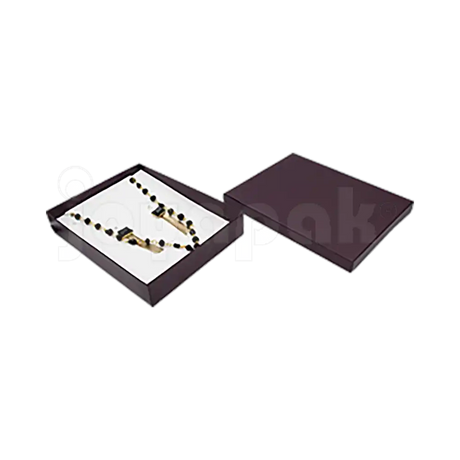 Caja Lino para Collar Extra Grande