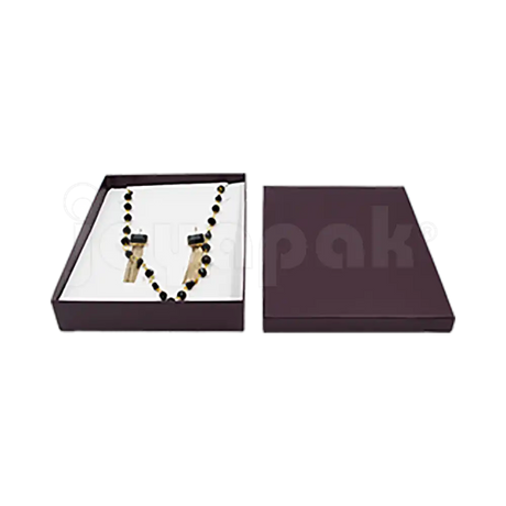 Caja Lino para Collar Extra Grande