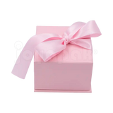 Caja Milán para anillo de cartón rígido color Rosa PK vista posterior.