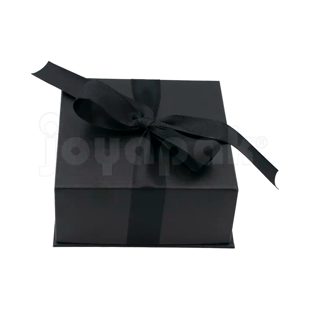 Caja Milán para juego de cartón rígido color Negro BK vista posterior.