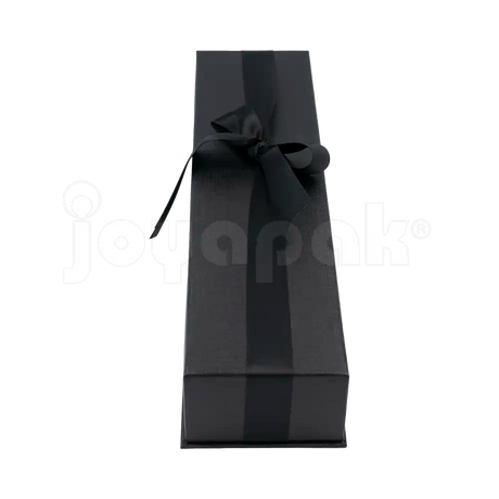 Caja Milán para pulsera de cartón rígido color Negro BK de costado.