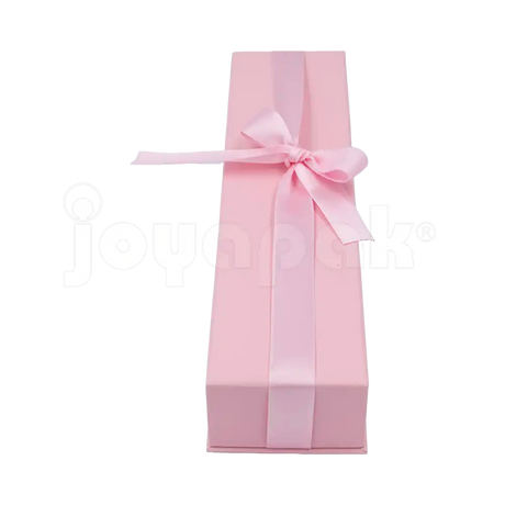 Caja Milán para pulsera de cartón rígido color Rosa PK de costado.