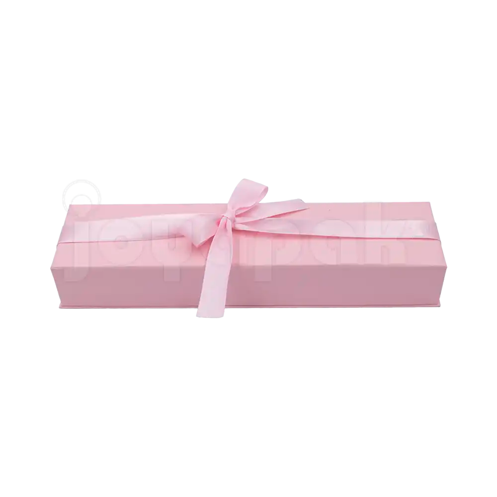Detalle de la textura en la caja Milán para pulsera de cartón Rosa PK.