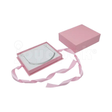 Caja Milán para gargantilla de cartón rígido texturizado color Rosa PK.
