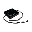 Caja Milán para collar grande de cartón rígido texturizado color Negro BK.