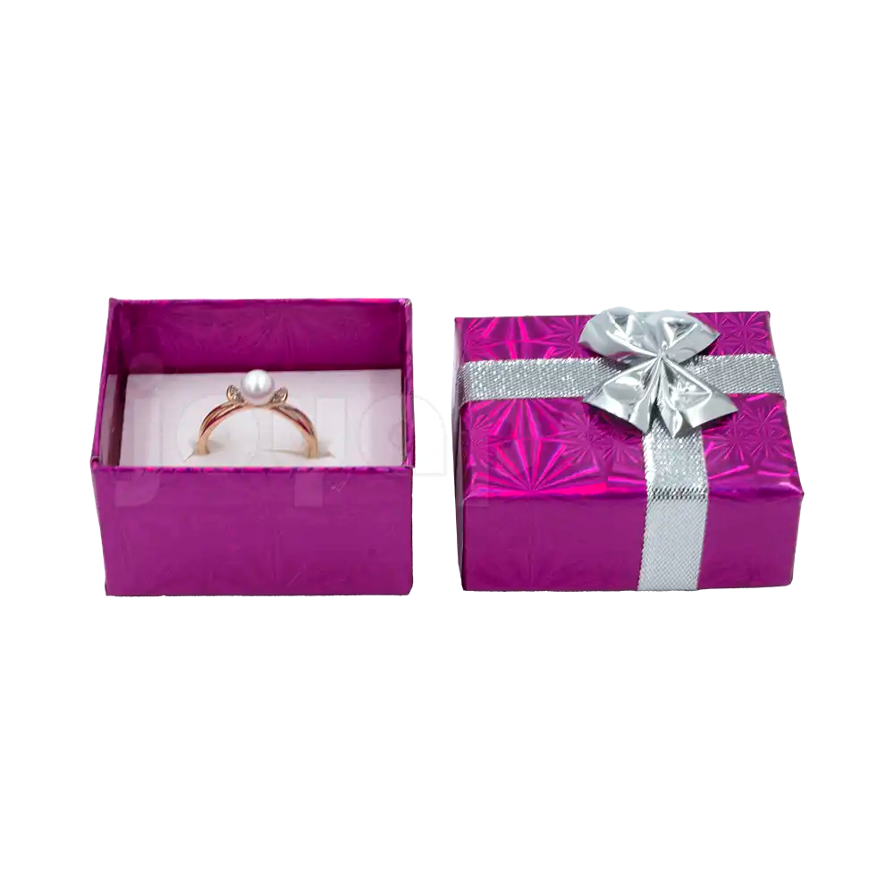 Caja de Cartón Holograma para Anillo