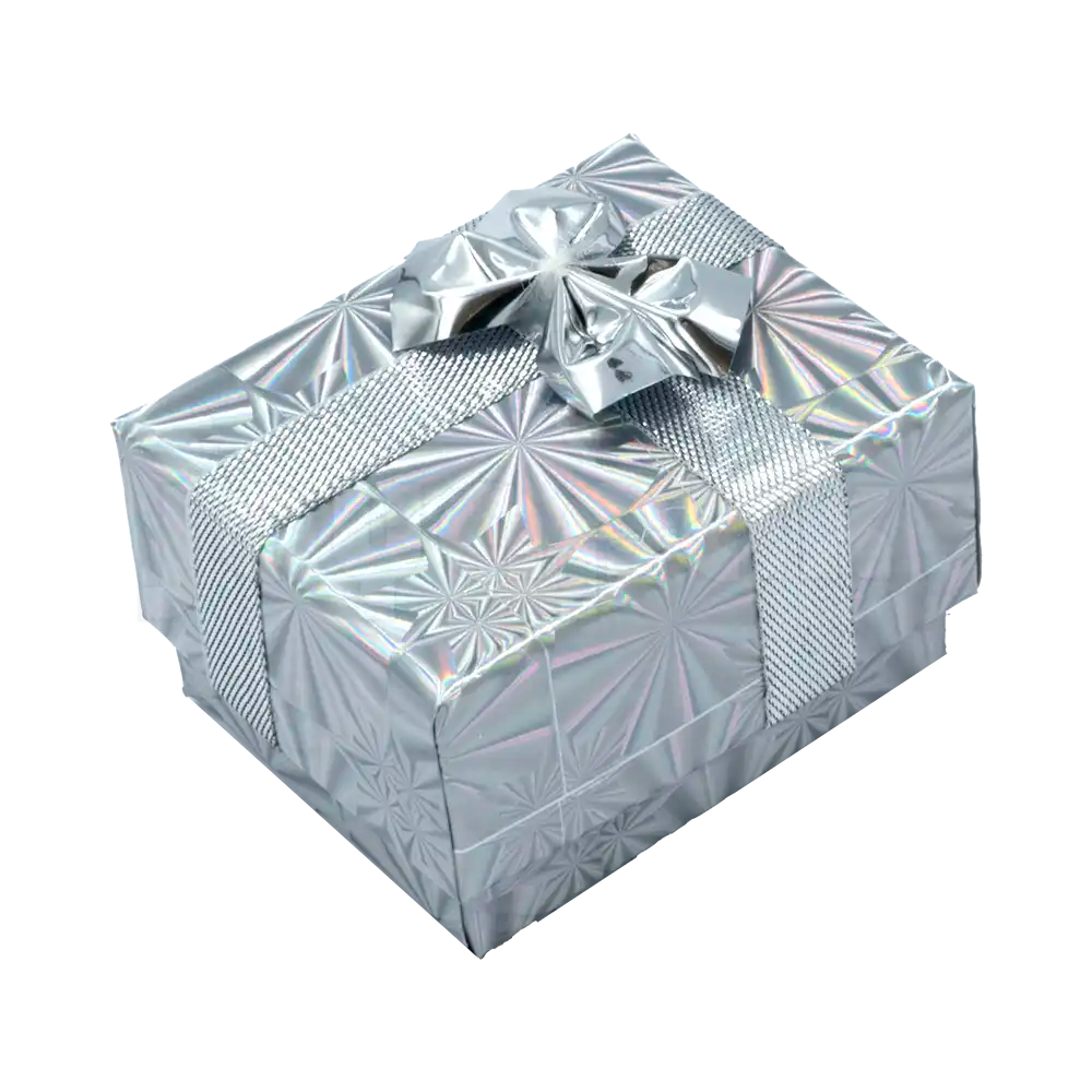 Caja de Cartón Holograma para Anillo