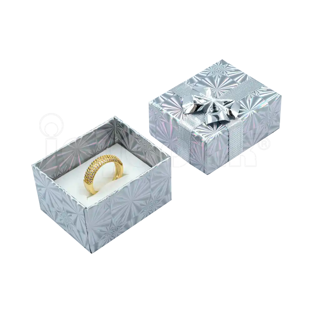 Caja de Cartón Holograma para Anillo