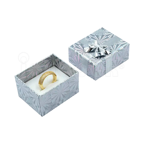 Caja de Cartón Holograma para Anillo
