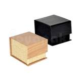 Caja Burlap para Anillo