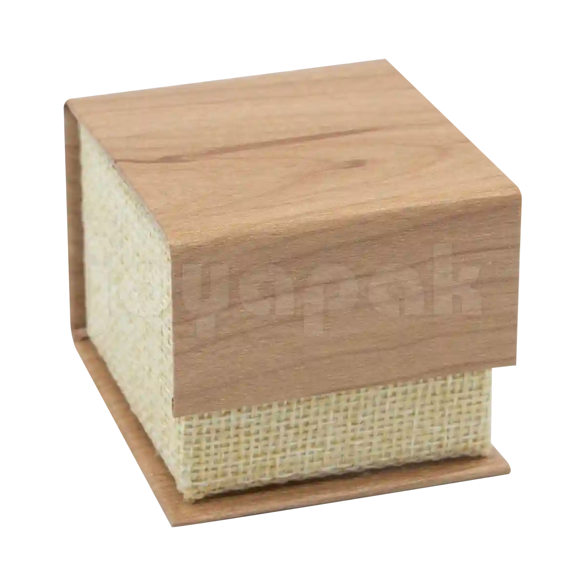 Caja Burlap para Anillo