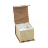 Caja Burlap para Anillo