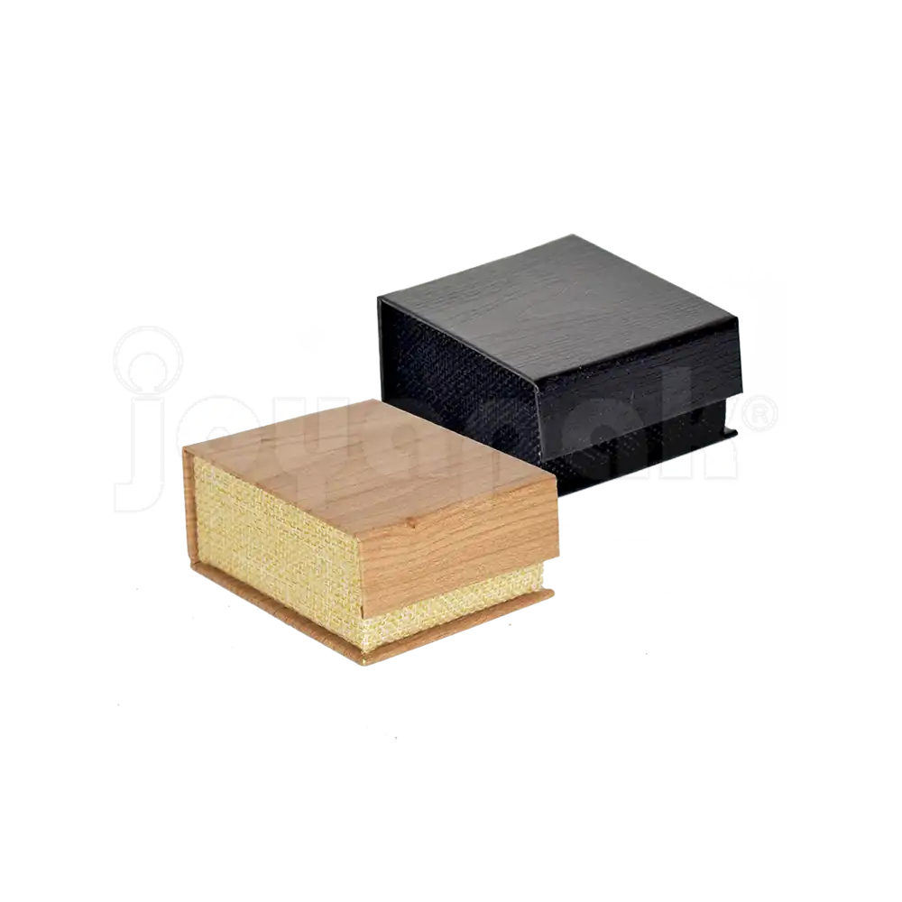 Caja Burlap para Aretes