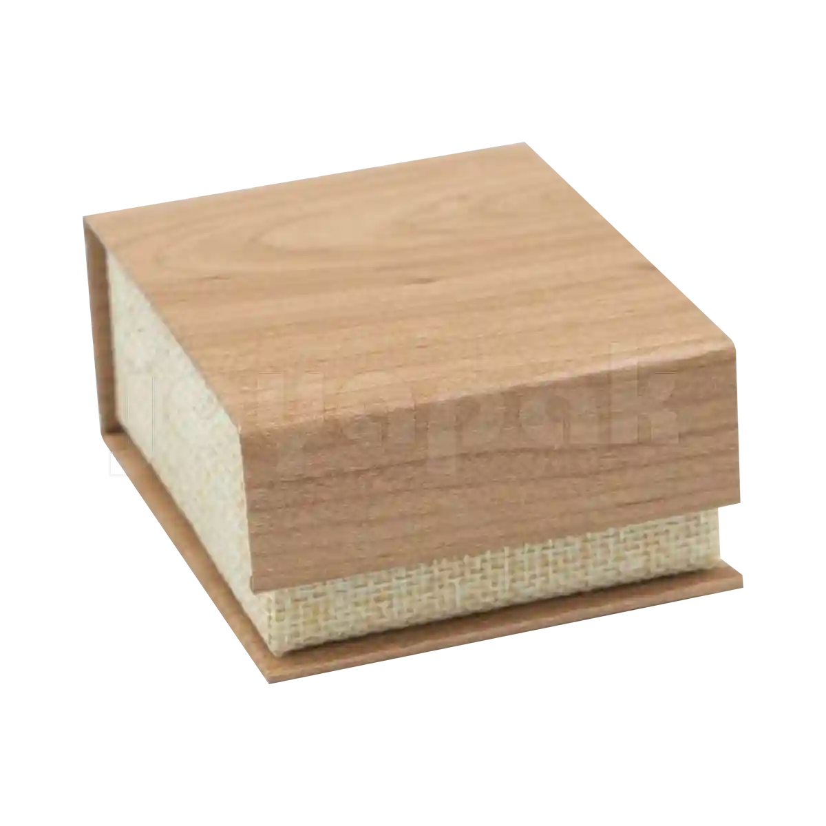 Caja Burlap para Aretes