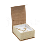 Caja Burlap para Aretes