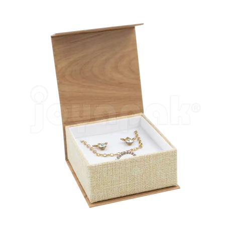 Caja Burlap para Dije