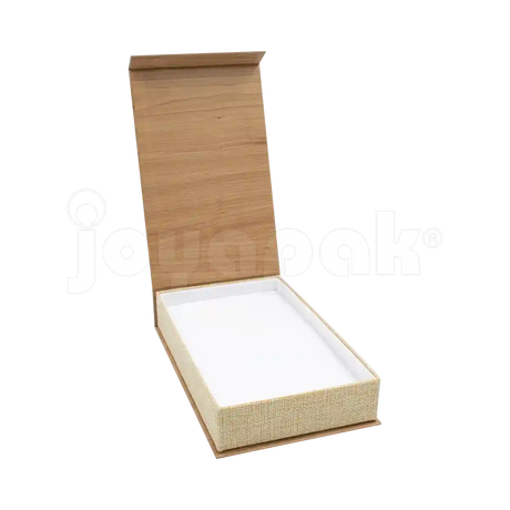 Caja Burlap para Collar
