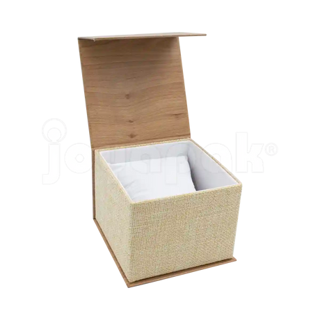 Caja Burlap para Reloj