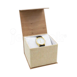 Caja Burlap para Reloj