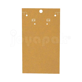 Tarjeta exhibidora 2787 kraft para joyería.