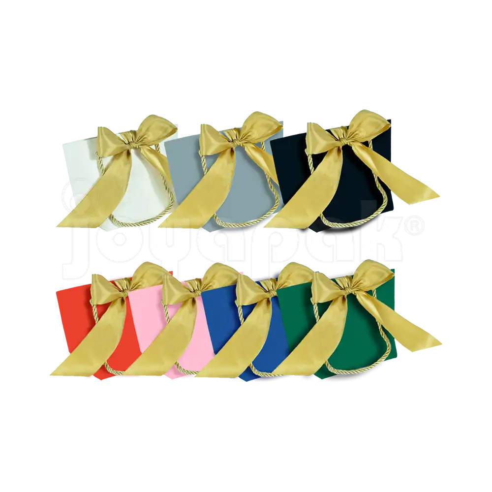 Bolsa de Papel Prisma con Listón Chica