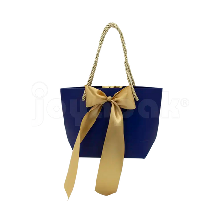 Bolsa de Papel Prisma con Listón Chica