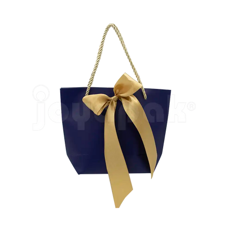 Bolsa de Papel Prisma con Listón Mediana