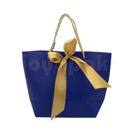 Bolsa de Papel Prisma con Listón Grande