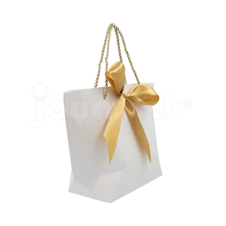 Bolsa de Papel Prisma con Listón Grande