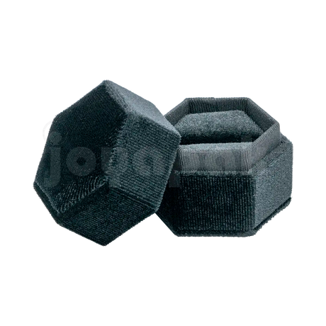 Estuche Velvet Hexagonal Chico para Anillo