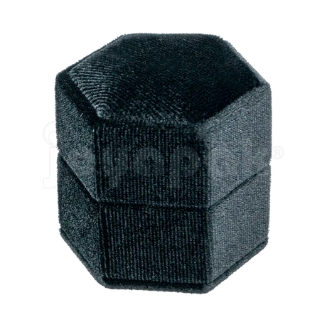 Estuche Velvet Hexagonal Chico para Anillo