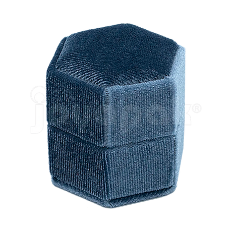 Estuche Velvet Hexagonal Chico para Anillo